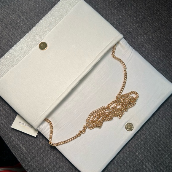 Bride breaded purse with gold chain - Picture 2 of 3
